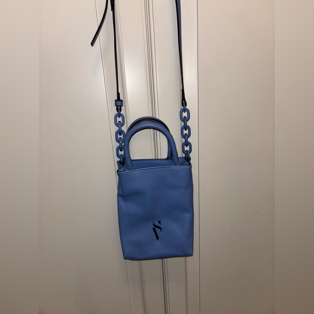 ♥️ Simply Vera Vera Wang Matte Sky Blue Mini Bag with Chain Strap
